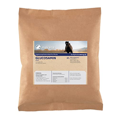 Makana Glucosamin HCL Pulver für Pferde, 1000 g Beutel von Makana
