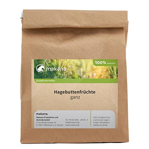 Makana Hagebuttenfrüchte für Tiere, ganz, 500 g Tüte von Makana