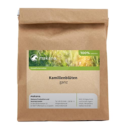 Makana Kamillenblüten für Tiere, ganz, 500 g Tüte von Makana