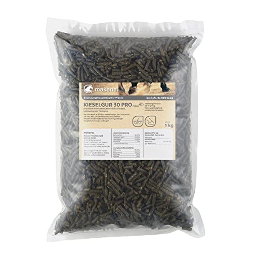 Makana Kieselgur 30 PRO Pellets für Pferde, 1000 g Beutel von Makana