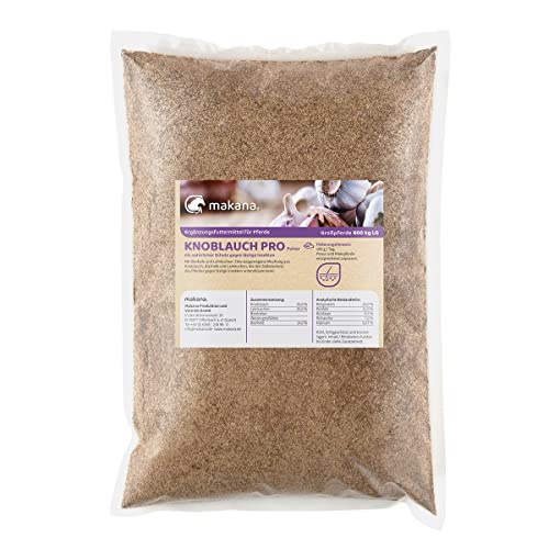 Makana Knoblauch PRO Pulver für Pferde, 1,5 kg Beutel von Makana