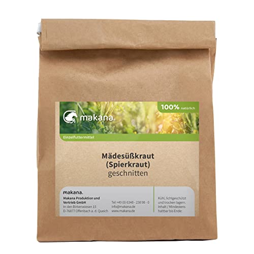 Makana Mädesüßkraut (Spierkraut) für Tiere, geschnitten, 500 g Tüte von Makana