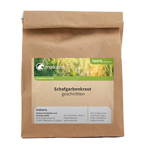 Makana Schafgarbenkraut für Tiere, geschnitten, 500 g Tüte von Makana