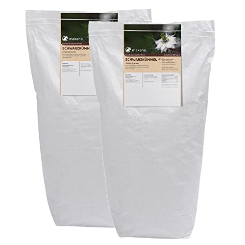 Makana Schwarzkümmel Pellets / Granulat für Pferde, 2 x 10 kg Sack von Makana