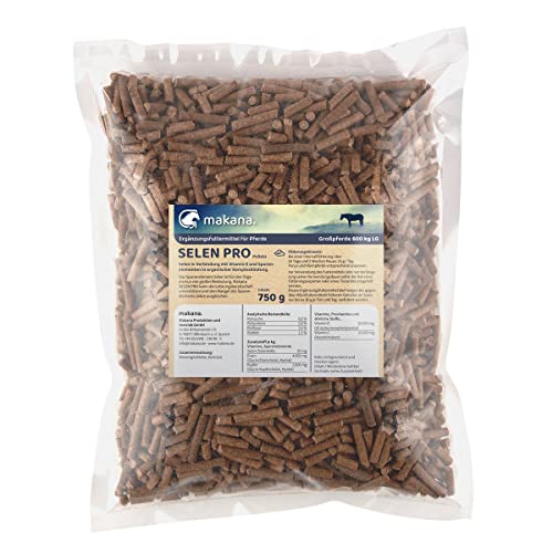 Makana Selen PRO Pellets mit Vitamin E für Pferde, 750 g Beutel von Makana