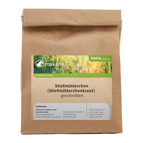 Makana Stiefmütterchen (Stiefmütterchenkraut) für Tiere, geschnitten, 500 g Tüte von Makana