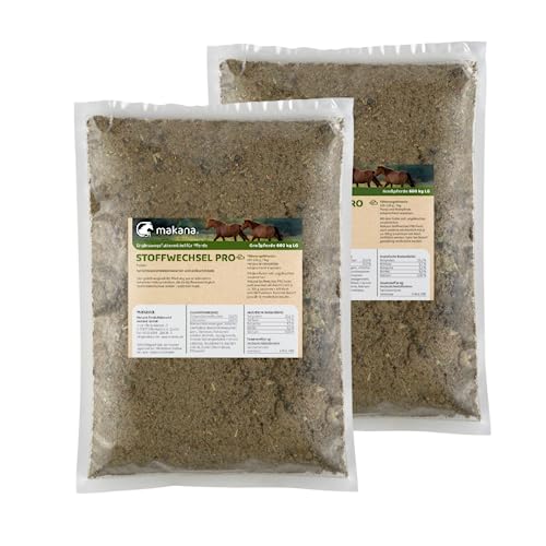 Makana Stoffwechsel PRO Pulver für Pferde, 2 x 1,5 kg Beutel von Makana