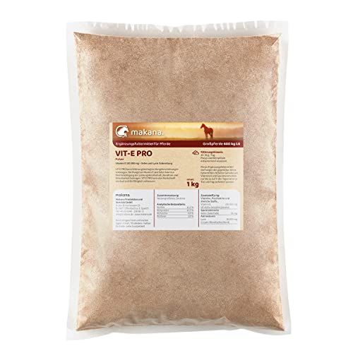 Makana VIT-E PRO Pulver für Pferde, mit Selen und Lysin, 1 kg von Makana