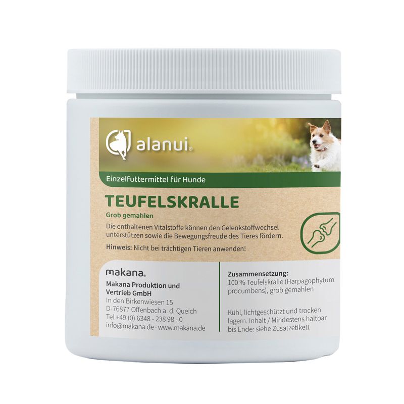 alanui Teufelskralle für Hunde, gemahlen, 250 g Dose von Makana