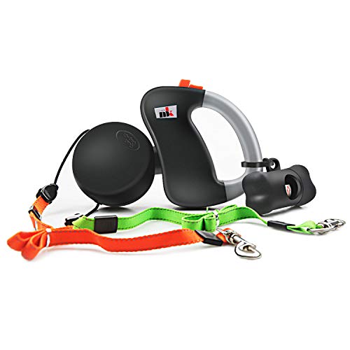 Doppelte Einziehbare Hundeleine Makife Dual Doggie Pet Leash Hundeleine Automatische Hund Versenkbar Leine, Einziehbare 3m Geeignet für Kleine und Mittelgroße Hunde Wandern Joggen 15pcs Hundekotbeutel Doppelte Einziehbare Hundeleine Makife Dual Doggie Pet Leash Hundeleine Automatische Hund Versenkbar Leine, Einziehbare 3m Geeignet für Kleine und Mittelgroße Hunde Wandern Joggen 15pcs Hundekotbeutel von Makife