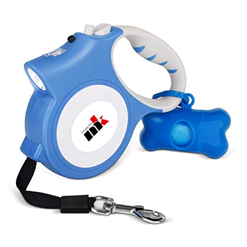 Makife Einziehbar Hundeleine 5m unter 25kg Große und Mittelgroße Hunde Taschenlampe 15pcs Hundekotbeutel Makife Einziehbar Hundeleine 5m unter 25kg Große und Mittelgroße Hunde Taschenlampe 15pcs Hundekotbeutel von Makife