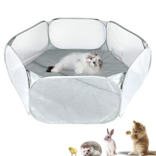 Kleintiere Laufstall, Atmungsaktiver Pop-Up Faltbares Kleintierkäfigzelt, Pop Up Gehege Kleintiere Faltbar Käfig Zelt für Welpe, Guinea Pig, Chinchillas, Hamster,Kaninchen von Makoto Nobu