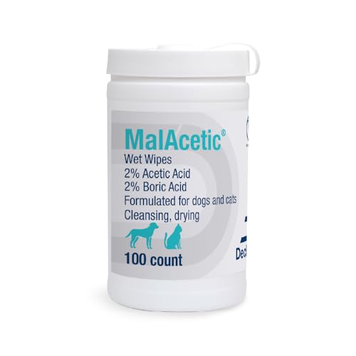 FOXCUP MalAcetic Feuchttücher für Hunde und Katzen, 100 Stück von Malacetic