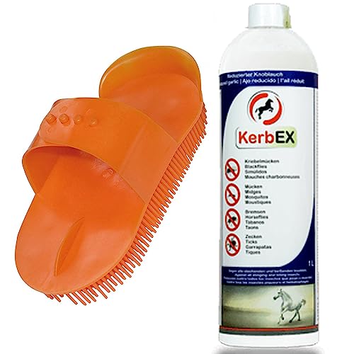 KerbEx blau, reduzierter Knoblauch | Insektenabwehrmittel für Pferde | Insektenschutz von MamboCare