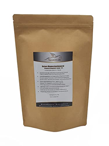 MamboCare Magnesium für Pferde | 100% reines Magnesiumfumarat | organisch, hochdosiert & ohne Zusätze | Magnesiumpulver für Nerven, Muskeln, Stress & Stoffwechselstörungen | 2 kg MamboCare Magnesium für Pferde | 100% reines Magnesiumfumarat | organisch, hochdosiert & ohne Zusätze | Magnesiumpulver für Nerven, Muskeln, Stress & Stoffwechselstörungen | 2 kg von MamboCare