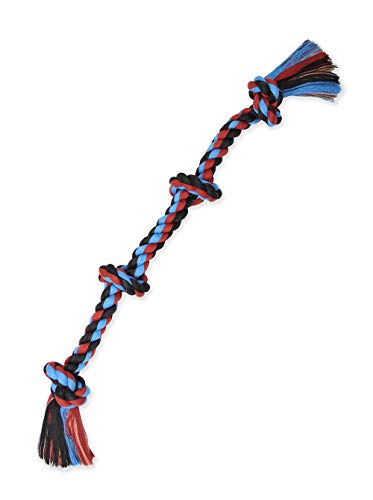 Mammoth Flossy, Kaubonbons Baumwollmischgewebe Farbe 4-Knot Seil Tug von Mammoth Pet Products