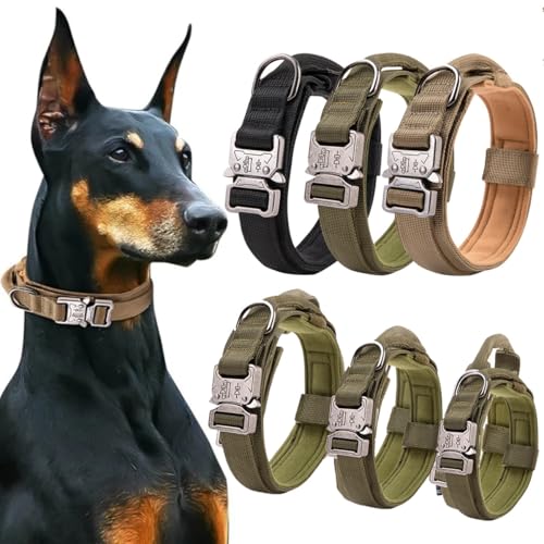 Taktisches Halsband für Polizeihunde, Militär, verstellbar, langlebig, Spazierengehen, Training, Nylon, Haustierhalsbänder Taktisches Halsband für Polizeihunde, Militär, verstellbar, langlebig, Spazierengehen, Training, Nylon, Haustierhalsbänder von Mangroo