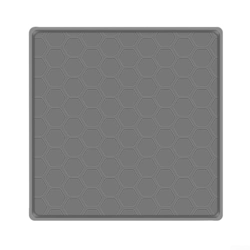 Kühlschrank-Tropfmatte aus Silikon, verhindert Verschütten und ist leicht zu reinigen und zu pflegen (grau) von Manillefu