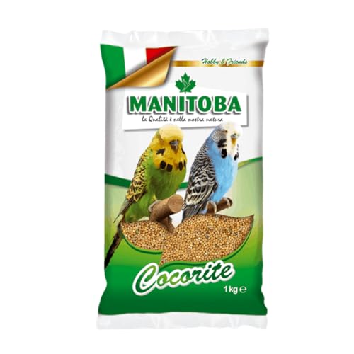 Manitoba Cocorite Biscuit 1 kg Hirse Leinen Hanf Panik Keks von Manitoba