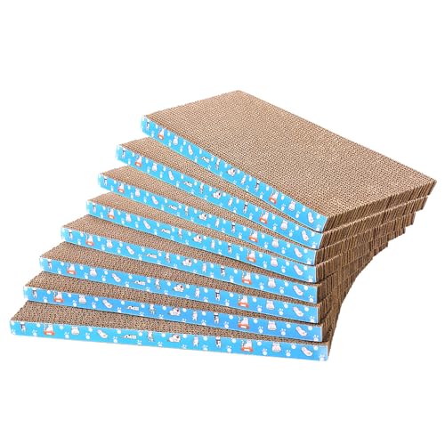 8 Packungen in 1 Katzenkratzpad, Katzenkratzer Karton, wendbar, langlebiger recycelbarer Karton, Premium-Kratzer, geeignet für Katzen zum Ausruhen, 8 Packungen in 1 Katzenkratzpad, Katzenkratzer Karton, wendbar, langlebiger recycelbarer Karton, Premium-Kratzer, geeignet für Katzen zum Ausruhen, von Mankaide