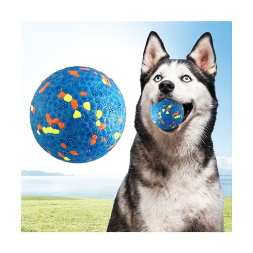 Mankoda Hundebälle, Tennisballspielzeug für aggressive Kauer, langlebiges Kauspielzeug, Durchmesser 7,6 cm, Wasserspielzeug, Apportierbälle, interaktive Hundebälle für große und mittelgroße Hunde (1 von Mankoda