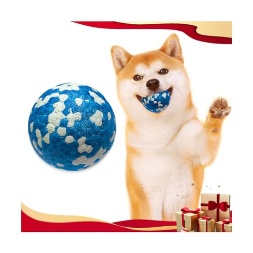 Mankoda Hundebälle, unzerstörbare Tennisbälle für Hunde, langlebige federnde Hundespielzeugbälle für aggressive Kauer, interaktives Hundespielzeug zum Apportieren, leichtes schwimmendes Hundespielzeug von Mankoda