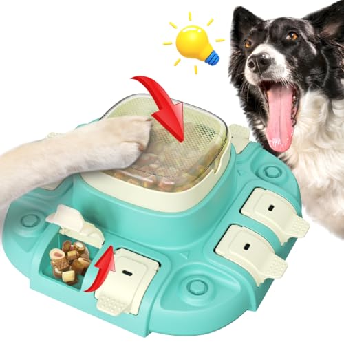 Mankoda Hundepuzzle Spielzeug, Hund Slow Feeder & Treat Dispensing Hundespielzeug, 2 Ebenen Puzzle Spielzeug für Hunde, IQ Training/Gehirnstimulation, Mittelgroße/Große Hunde (MKD-A) von Mankoda