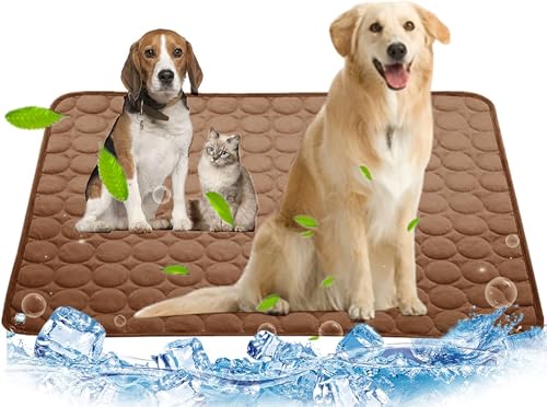 Kühlmatte für Hunde, Kühlmatte für Hunde, Kühldecke für Hunde, Kühlkissen für Hundehütten, Kisten, Autos, Innen- und Außenbereich, Eisseide, Kühlmatte für extra große Hunde, Welpen, Katzen, Tier Kühlmatte für Hunde, Kühlmatte für Hunde, Kühldecke für Hunde, Kühlkissen für Hundehütten, Kisten, Autos, Innen- und Außenbereich, Eisseide, Kühlmatte für extra große Hunde, Welpen, Katzen, Tier von Mannice