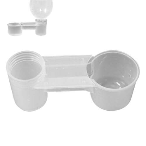 Automatischer Vogeltrinker -Feeder, Soda Pop Water Bottle Tasse,Spritzsicherer Vogelwasserfuttermittel - Sichere spritzfeste transparente wissenschaftliche Konstruktionsgerät für Tauben von Manolyee