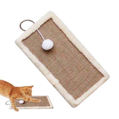 Cat Scratching Mat - Katzen Wand Kratzbrett - Interaktives Aufhängbares Möbelschutz Spielzeug mit Ball für Kitten,Für Wohnzimmer Schlafzimmer Küche Boden Spielzeit Cat Scratching Mat - Katzen Wand Kratzbrett - Interaktives Aufhängbares Möbelschutz Spielzeug mit Ball für Kitten,Für Wohnzimmer Schlafzimmer Küche Boden Spielzeit von Manolyee