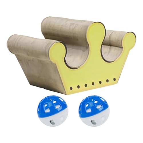 Katzenkratzbrett | Magnetisches Kratzbrett - Wellpappe Kratzbrett Mit Ball Katzenbett Für Innenbereich Boden Wohnzimmer Schlafzimmer von Manolyee