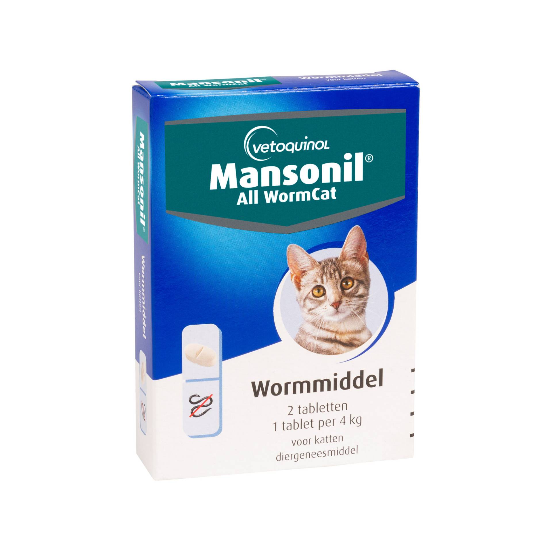 Mansonil All Worm Cat - 2 Tabletten von Mansonil