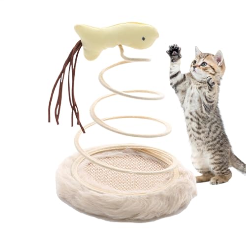 Maodom Katzenkratzspielzeug, Federbrettspielzeug für Katzen | Katzen-Anreicherungsspielzeug | Interaktives Kätzchen-Katzenminze-Spielzeug, lustiges Übungsspielzeug mit Spiralfeder, Plüschfisch gegen Maodom Katzenkratzspielzeug, Federbrettspielzeug für Katzen | Katzen-Anreicherungsspielzeug | Interaktives Kätzchen-Katzenminze-Spielzeug, lustiges Übungsspielzeug mit Spiralfeder, Plüschfisch gegen von Maodom