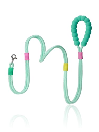 Maogoublue Marshmallow Smart Hundeleine, 1,2 m, starkes Nylonseil mit Anti-Erstickungsschutz, abschließbarem Haken und bequemem Schaumstoffgriff, leichte Trainingsleine für mittelgroße und kleine Maogoublue Marshmallow Smart Hundeleine, 1,2 m, starkes Nylonseil mit Anti-Erstickungsschutz, abschließbarem Haken und bequemem Schaumstoffgriff, leichte Trainingsleine für mittelgroße und kleine von Maogoublue