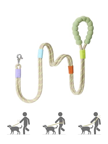 Maogoublue Robuste Retrieverleine mit komfortablem Schaumstoffgriff und stark reflektierenden Fäden, kein Ziehen, Trainingsleine für große oder mittelgroße Hunde, Marshmallow Plus Maogoublue Robuste Retrieverleine mit komfortablem Schaumstoffgriff und stark reflektierenden Fäden, kein Ziehen, Trainingsleine für große oder mittelgroße Hunde, Marshmallow Plus von Maogoublue