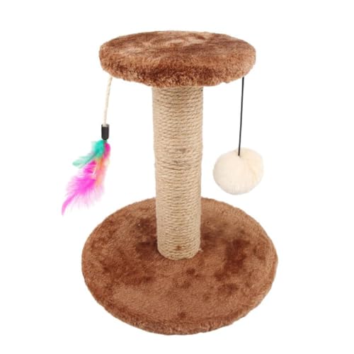 Cats Scratching Post Climbing Tree Cat Scratcher With TeaserToy Scratch Post Cat Tree SisalHanf Furniture Protector Cat Toy Cat Entertainment Toy Cat Langeweile Reliever von Maouira