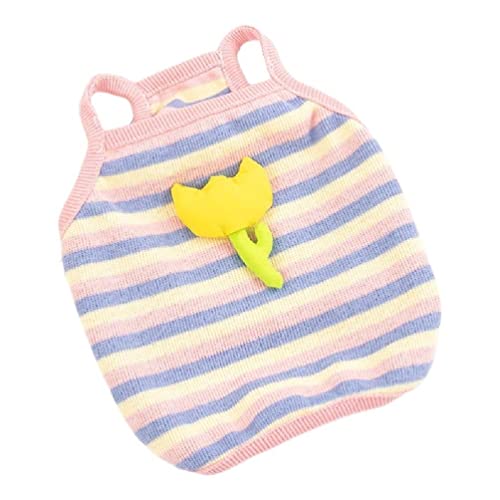 Gestreifte Weste für Welpen, Cami-Hunde, Hochzeit, Cami-Sommerkleid mit Blume, Welpen, Hund und Katzen im Sommer, Urlaub, Hunde-Kostüme für mittelgroße Hunde Gestreifte Weste für Welpen, Cami-Hunde, Hochzeit, Cami-Sommerkleid mit Blume, Welpen, Hund und Katzen im Sommer, Urlaub, Hunde-Kostüme für mittelgroße Hunde von Maouira