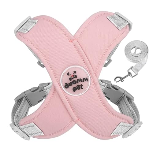 Hundegeschirr für kleine Hunde und Katzen, kein Ziehen, reflektierendes Training, einfache Kontrolle, Haustiergeschirr, mit Leine und Metall-D-Ring, kleine, mittelgroße Hundeweste, Luftgeschirr und Leine, Set, kein Ziehen, kein Entkommen, Jungen, Mädchen Hundegeschirr für kleine Hunde und Katzen, kein Ziehen, reflektierendes Training, einfache Kontrolle, Haustiergeschirr, mit Leine und Metall-D-Ring, kleine, mittelgroße Hundeweste, Luftgeschirr und Leine, Set, kein Ziehen, kein Entkommen, Jungen, Mädchen von Maouira