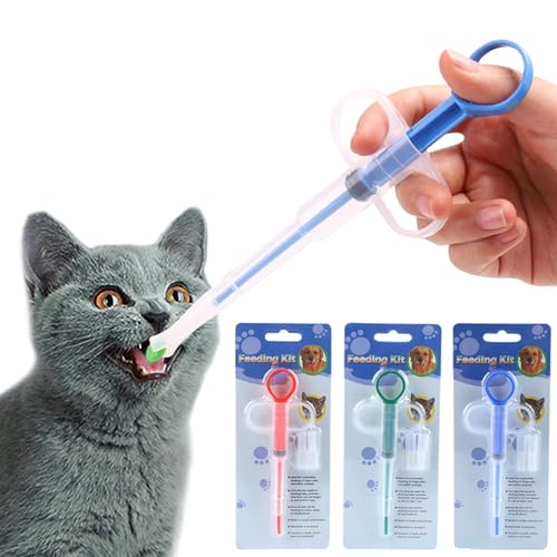3 Stücke Haustier Medikamenten Spritze Tabletteneingeber Katze Pet Pusher Spritze Wiederverwendbare Tabletteneingeber für Katzen Hund Welpen Kleintierm, Tabletten Applikator Katze 3 Stücke Haustier Medikamenten Spritze Tabletteneingeber Katze Pet Pusher Spritze Wiederverwendbare Tabletteneingeber für Katzen Hund Welpen Kleintierm, Tabletten Applikator Katze von Maple Plentiful