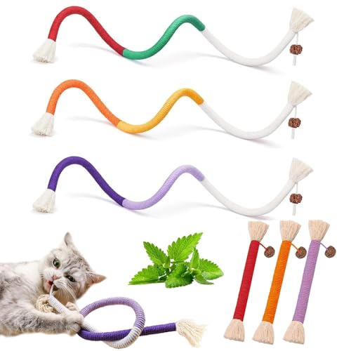 Mapneng Katzenspielzeug, Katzenminze, Katzenspielzeug, Baumwollseil, Kauspielzeug für Indoor-Katzen und Kätzchen, perfekt für Zahnreinigung und Spielspaß Mapneng Katzenspielzeug, Katzenminze, Katzenspielzeug, Baumwollseil, Kauspielzeug für Indoor-Katzen und Kätzchen, perfekt für Zahnreinigung und Spielspaß von Mapneng