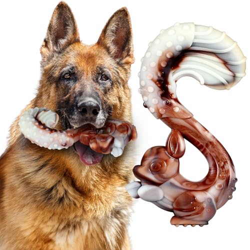 Mapneng Unzerstörbares Hundespielzeug für Aggressive Kauer, Robustes Kauspielzeug aus Nylon für große und mittlere Hunde (Eichhörnchen) Mapneng Unzerstörbares Hundespielzeug für Aggressive Kauer, Robustes Kauspielzeug aus Nylon für große und mittlere Hunde (Eichhörnchen) von Mapneng