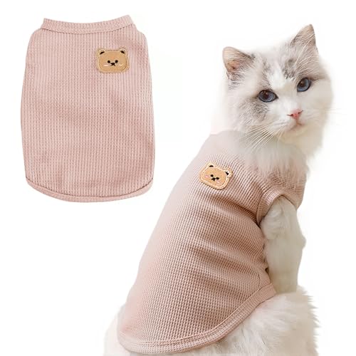 Maqilo Katzenkleidung für Sphynx-Katzen, weiche Baumwolle, 3-Jahreszeiten-Shirts und Westen, atmungsaktiv, leicht, Haustierkleidung für Frühjahr/Sommer/Herbst, haarlose Katzen- und kleine Maqilo Katzenkleidung für Sphynx-Katzen, weiche Baumwolle, 3-Jahreszeiten-Shirts und Westen, atmungsaktiv, leicht, Haustierkleidung für Frühjahr/Sommer/Herbst, haarlose Katzen- und kleine von Maqilo