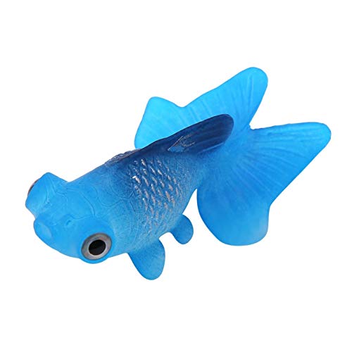 Maquer Langlebige, künstliche kleine Fische, Silikonfisch, Simulationsfisch, Fisch (Blauer Goldfisch Nr. 4) von Maquer