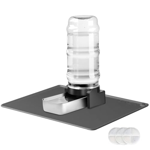 Marchul 8.6L Großer Hund Wasserspender mit Tischset, Automatischer Wasserspender mit Edelstahl Wassernapf und 3 Filtern, Schwerkraft Hund Wasserflasche für mittelgroße große Haustiere Marchul 8.6L Großer Hund Wasserspender mit Tischset, Automatischer Wasserspender mit Edelstahl Wassernapf und 3 Filtern, Schwerkraft Hund Wasserflasche für mittelgroße große Haustiere von Marchul