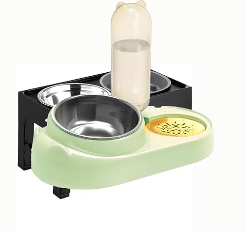 Marchul Edelstahl Katzennapf, Katze Schwerkraft Wassernapf, geneigte Katzenfutterschale für Katzen und kleine Hunde Marchul Edelstahl Katzennapf, Katze Schwerkraft Wassernapf, geneigte Katzenfutterschale für Katzen und kleine Hunde von Marchul