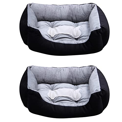 Marclix 2X Extra Große Luxus Waschbar Haustier Hund Welpe Katze Bett Kissen Weiche WäRmer Korb Farbe: Schwarz Größe: XXS Marclix 2X Extra Große Luxus Waschbar Haustier Hund Welpe Katze Bett Kissen Weiche WäRmer Korb Farbe: Schwarz Größe: XXS von Marclix