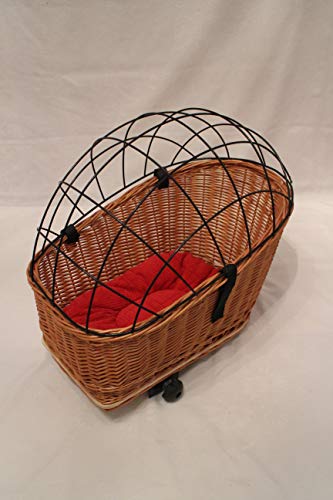 Marcus Hundefahrradkorb XL für Gepäckträger aus Weide mit Metallgitter und Kissen Gepäckträgerkorb Einkaufskorb Katzenkorb Weidenkorb Hundekorb Marcus Hundefahrradkorb XL für Gepäckträger aus Weide mit Metallgitter und Kissen Gepäckträgerkorb Einkaufskorb Katzenkorb Weidenkorb Hundekorb von Marcus Weidenhandel