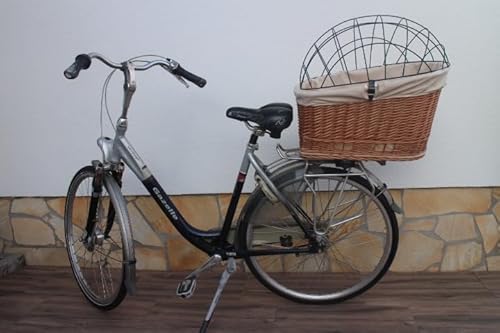 Hundefahrradkorb für Gepäckträger XXL mit Stoffbezug innen und Gitter Hundetransportkorb Fahrradkorb Gepäckträgerkorb Einkaufskorb Hundefahrradkorb für Gepäckträger XXL mit Stoffbezug innen und Gitter Hundetransportkorb Fahrradkorb Gepäckträgerkorb Einkaufskorb von Marcus Weidenhandel