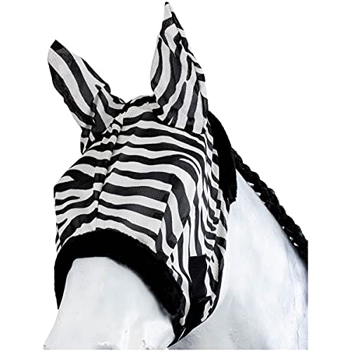 Marengos Fliegenmaske Zebra schwarz/weiß Pony von Marengos