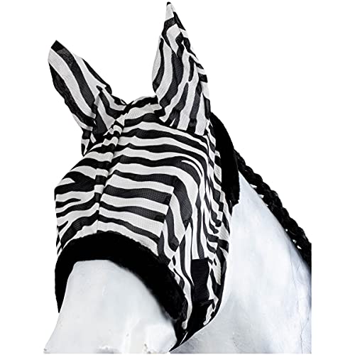 Marengos Fliegenmaske Zebra schwarz/weiß Vollblut Marengos Fliegenmaske Zebra schwarz/weiß Vollblut von Marengos